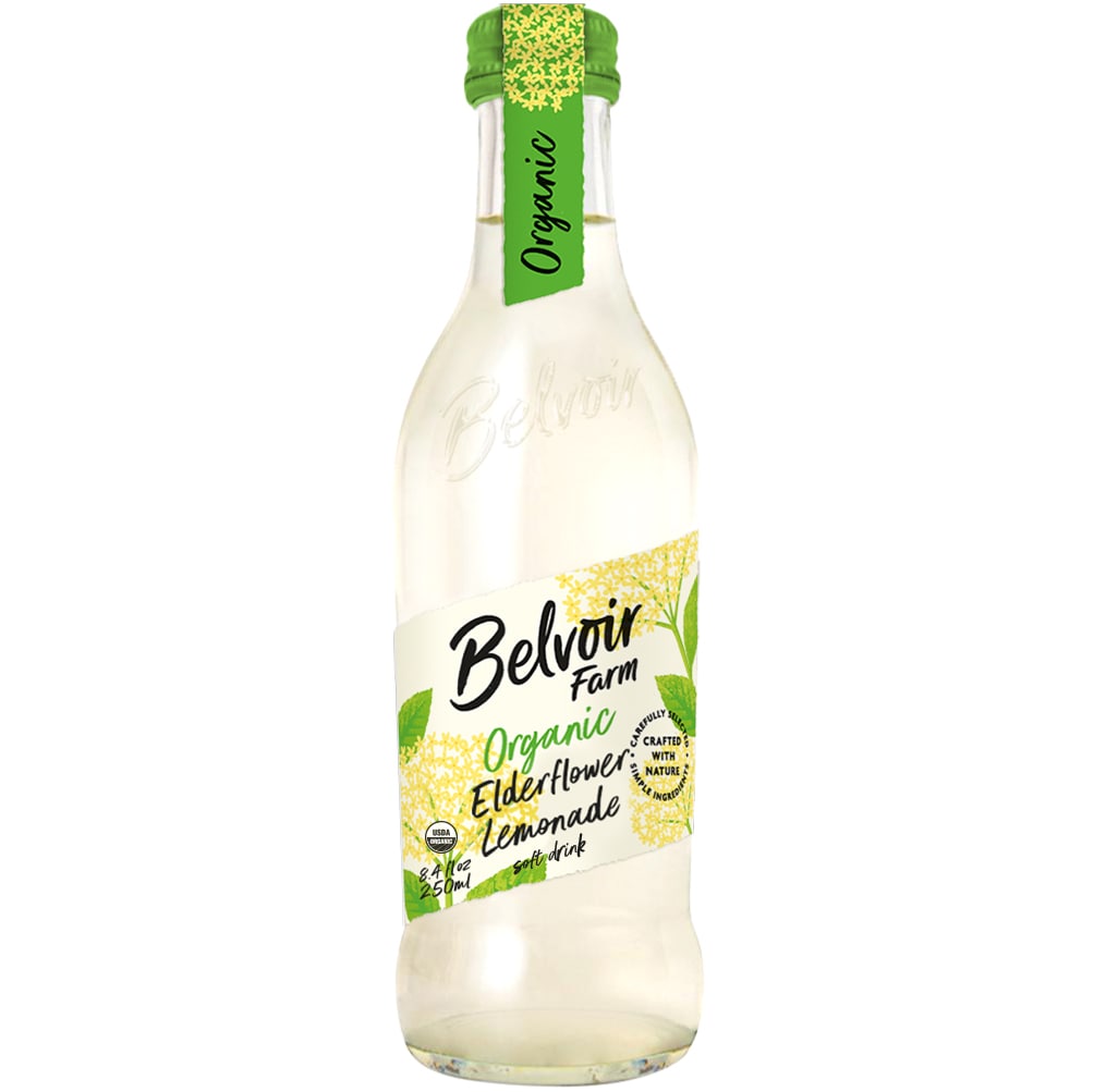 Belvoir Fruit Farms Organic Elderflower Lemonade, Glass Bottle