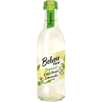 Belvoir Fruit Farms Organic Elderflower Lemonade, Glass Bottle