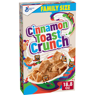 General Mills Cinnamon Toast Crunch Cereal, Family Size