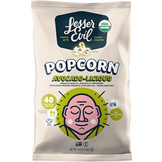 LesserEvil Organic Popcorn, Avocado-licious
