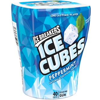 Ice Breakers Ice Cubes Sugar Free Gum, Peppermint