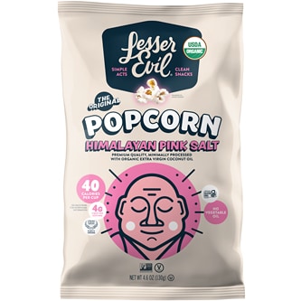 LesserEvil Organic Popcorn, Himalayan Pink Salt