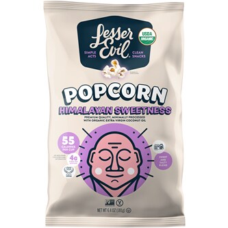 LesserEvil Organic Popcorn, Himalayan Sweetness