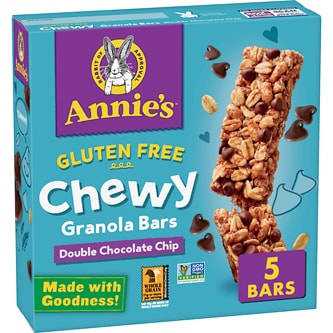 Annie's Gluten Free Chewy Granola Bars, Double Chocolate Chip