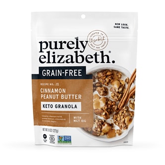 Purely Elizabeth Grain-Free Keto Granola + MCT Oil, Cinnamon Peanut Butter