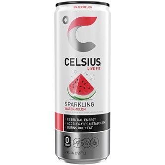 Celsius Sparkling Energy Drink, Watermelon, Can