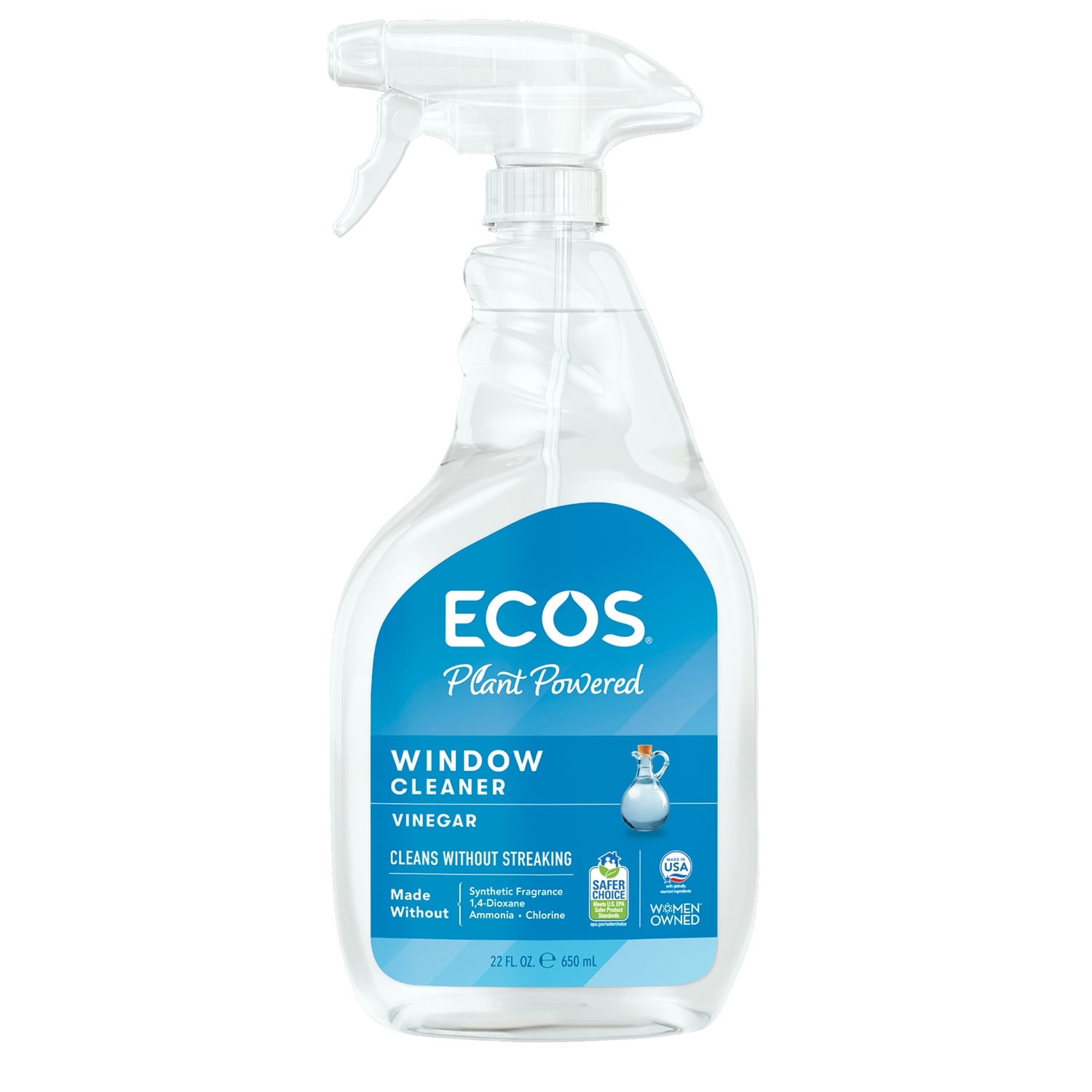 ECOS Streak Free Window Cleaner, Vinegar