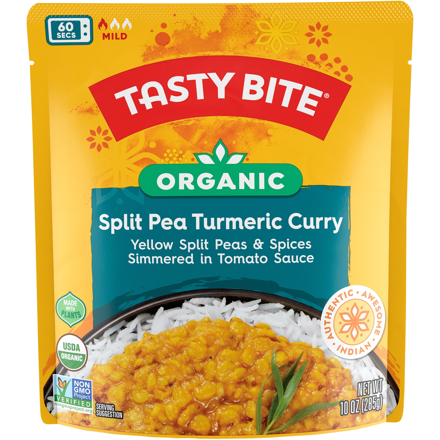 Tasty Bite Organic Split Pea Turmeric Curry