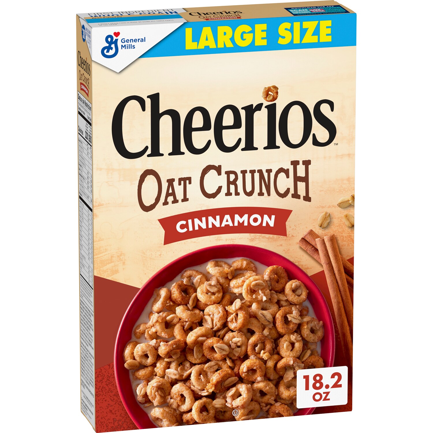 General Mills Cheerios Oat Crunch Cereal, Cinnamon