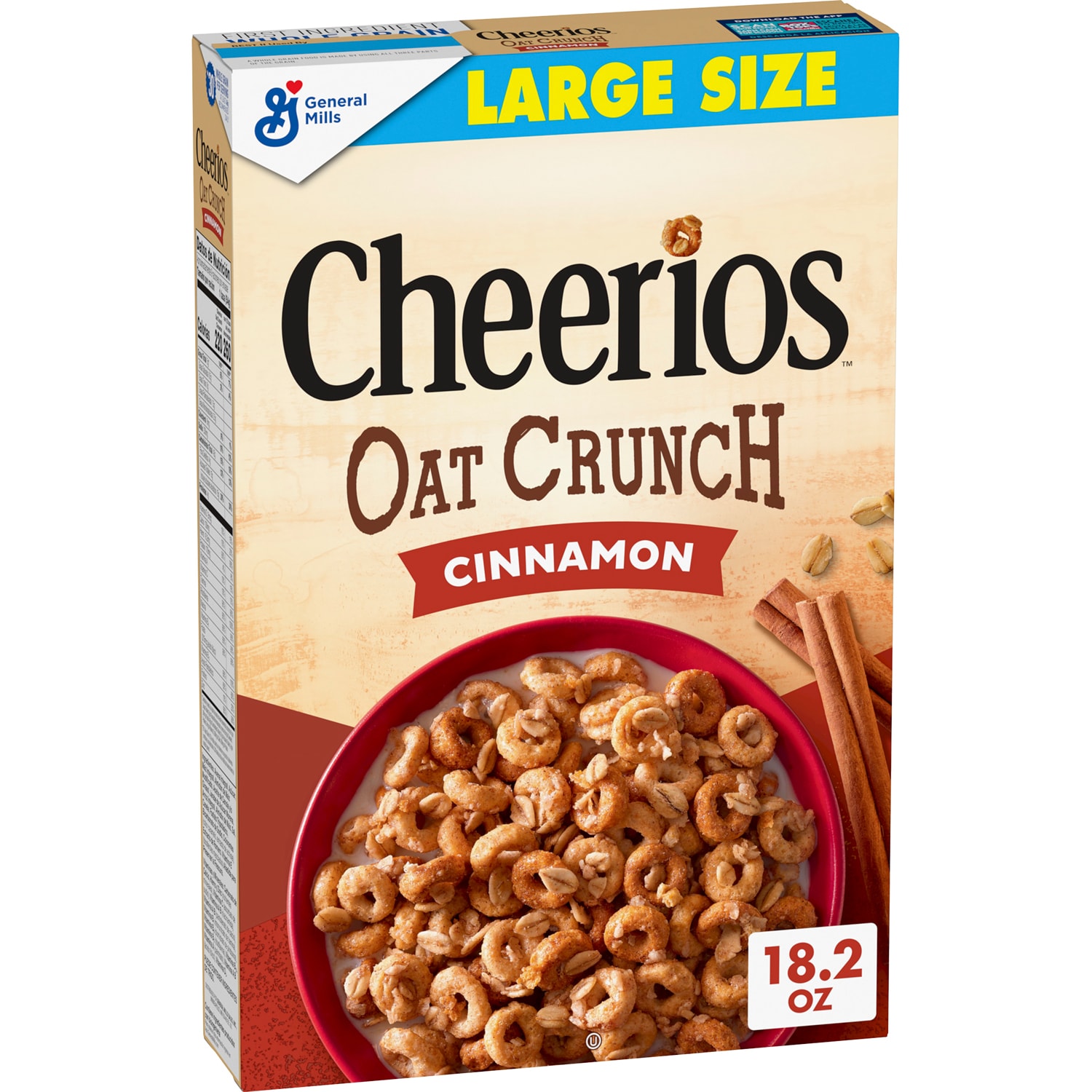 General Mills Cheerios Oat Crunch Cereal, Cinnamon