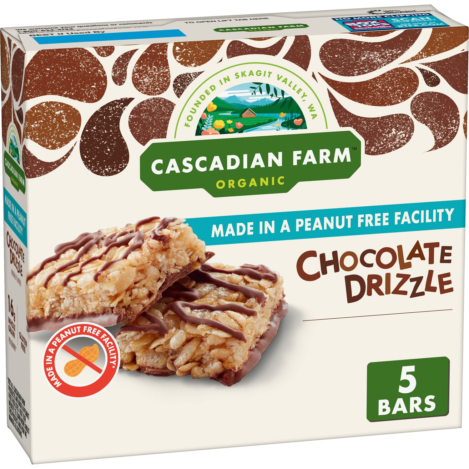 Cascadian Farm Organic Granola Bars, Chocolate Drizzle