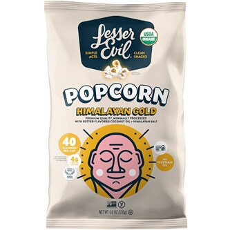 LesserEvil Organic Popcorn, Himalayan Gold