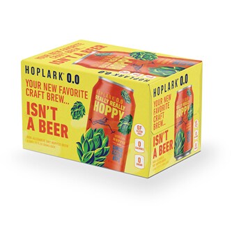 Hoplark 0.0 Non-Alcoholic Hopped Brew, Really Really Hoppy, Cans 