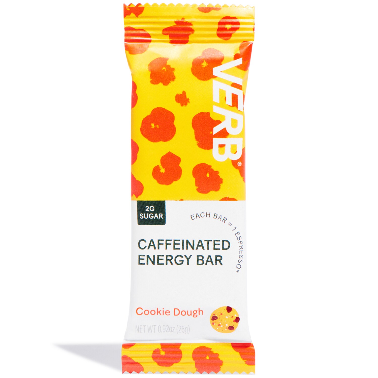 VERB Caffeinated Energy Bar, Cookie Dough