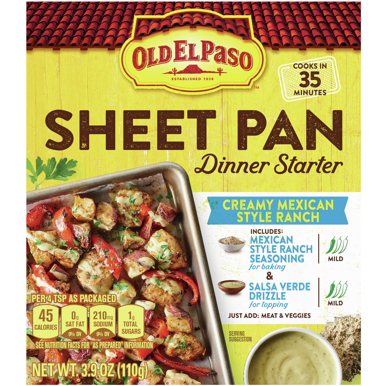 Old El Paso Sheet Pan Dinner Starter, Creamy Mexican Style Ranch