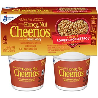 General Mills Honey Nut Cheerios Cereal Cups