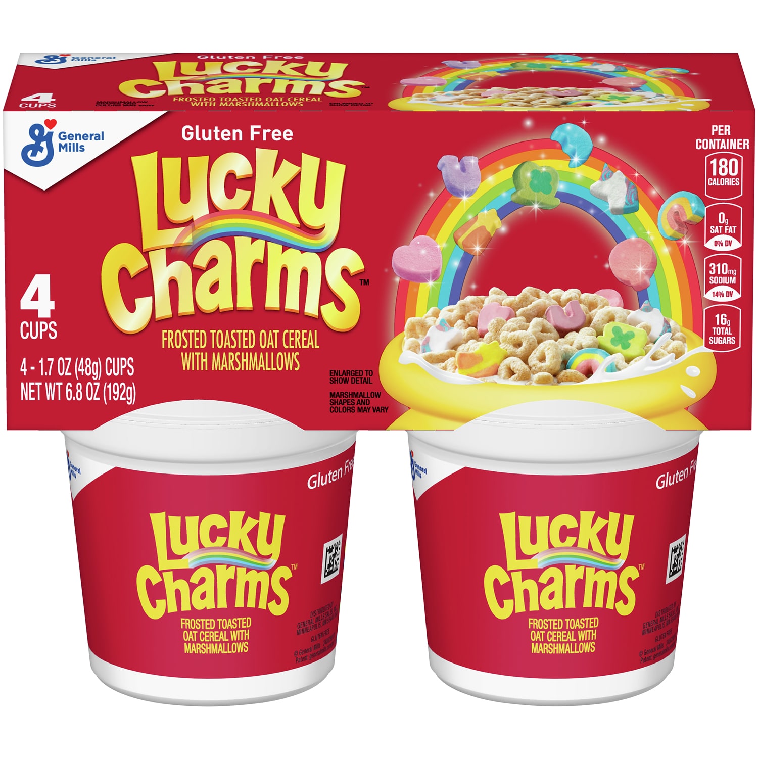 General Mills Lucky Charms Cereal Cups