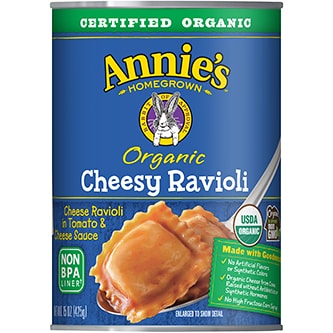 Annie's Organic Cheesy Ravioli in Tomato & Cheese Sauce