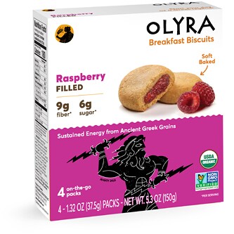 OLYRA Filled Breakfast Biscuits, Raspberry