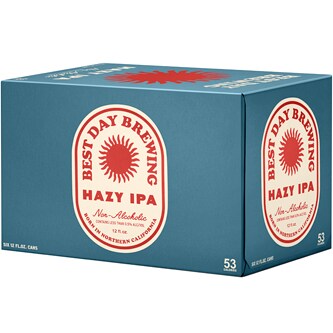 Best Day Brewing Non-Alcoholic Hazy IPA, Cans