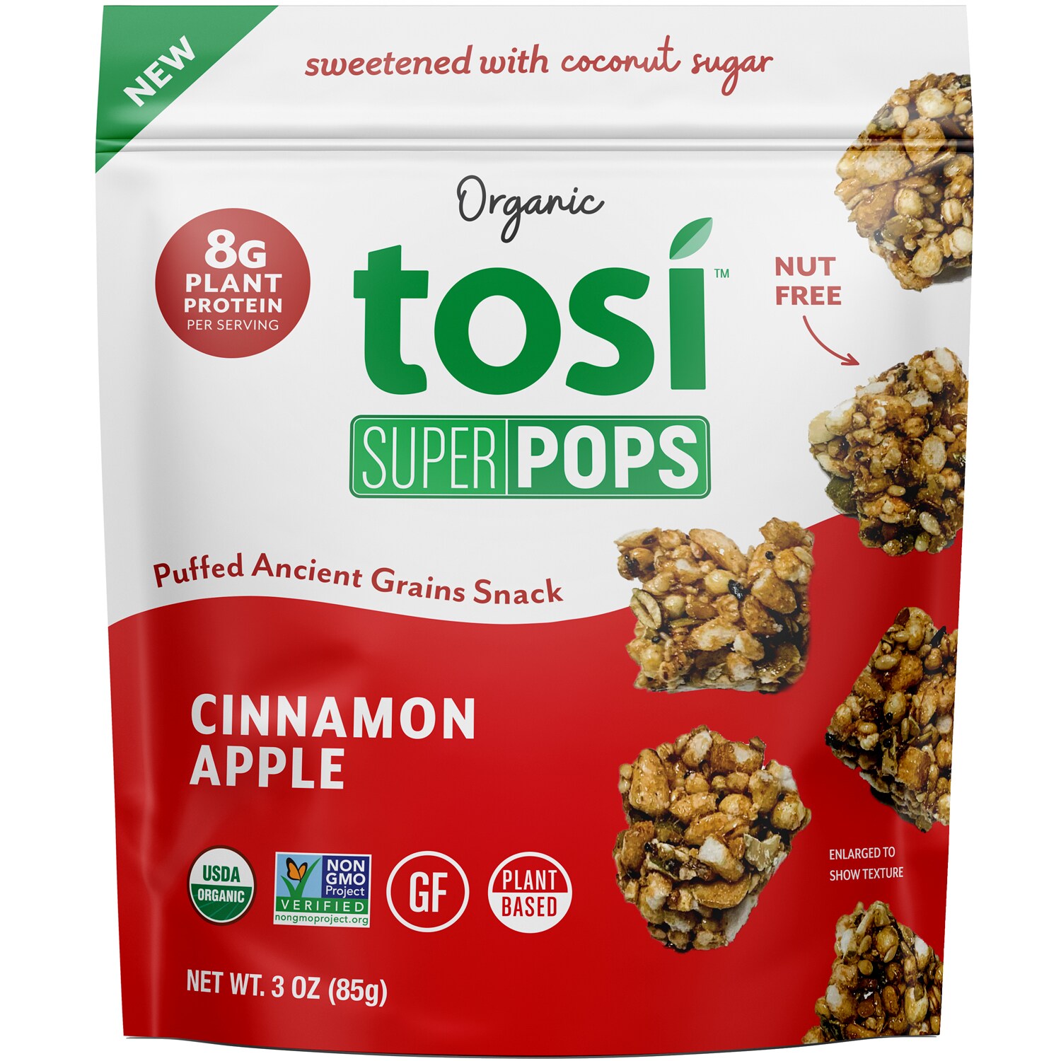 Tosi Organic SuperPops, Cinnamon Apple