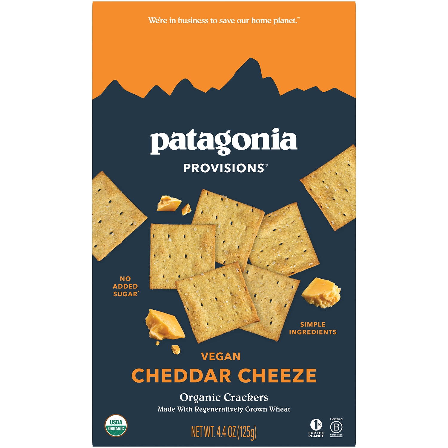 Patagonia Provisions Organic Crackers, Vegan Cheddar Cheeze