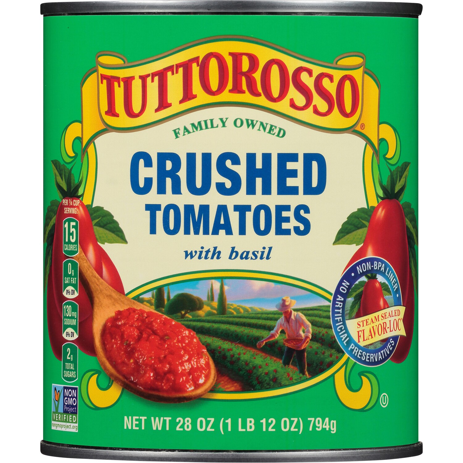 Tuttorosso Crushed Tomatoes with Basil