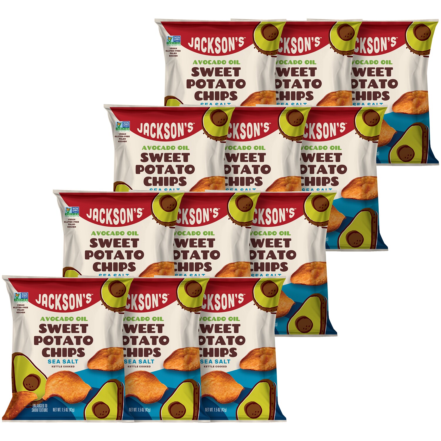 Jackson's Avocado Oil Sweet Potato Chips, Sea Salt