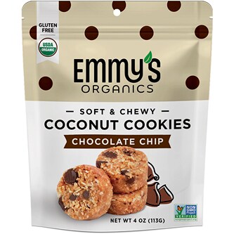 Emmy's Organic Coconut Cookies, Chocolate Chip