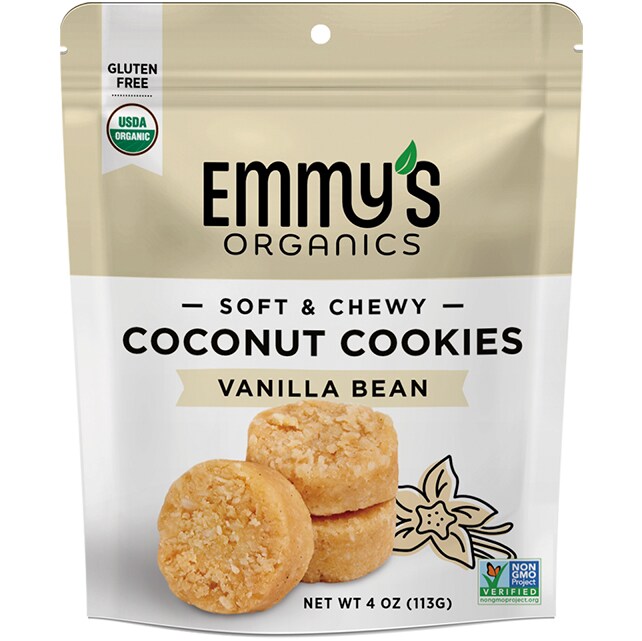Emmy's Organic Coconut Cookies, Vanilla Bean