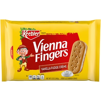 Keebler Vienna Fingers Cookies, Vanilla Fudge Crème