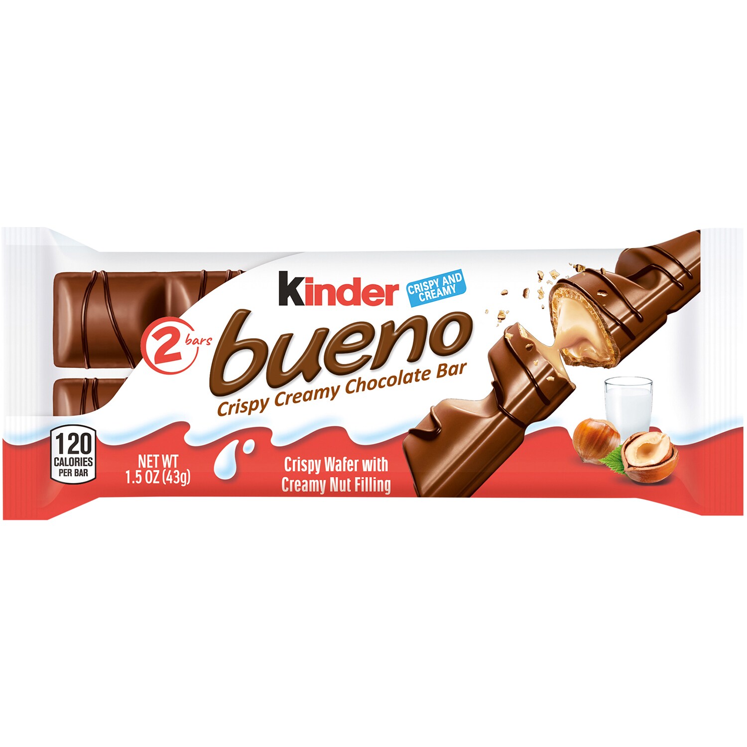 Kinder Bueno Crispy Creamy Chocolate Bar
