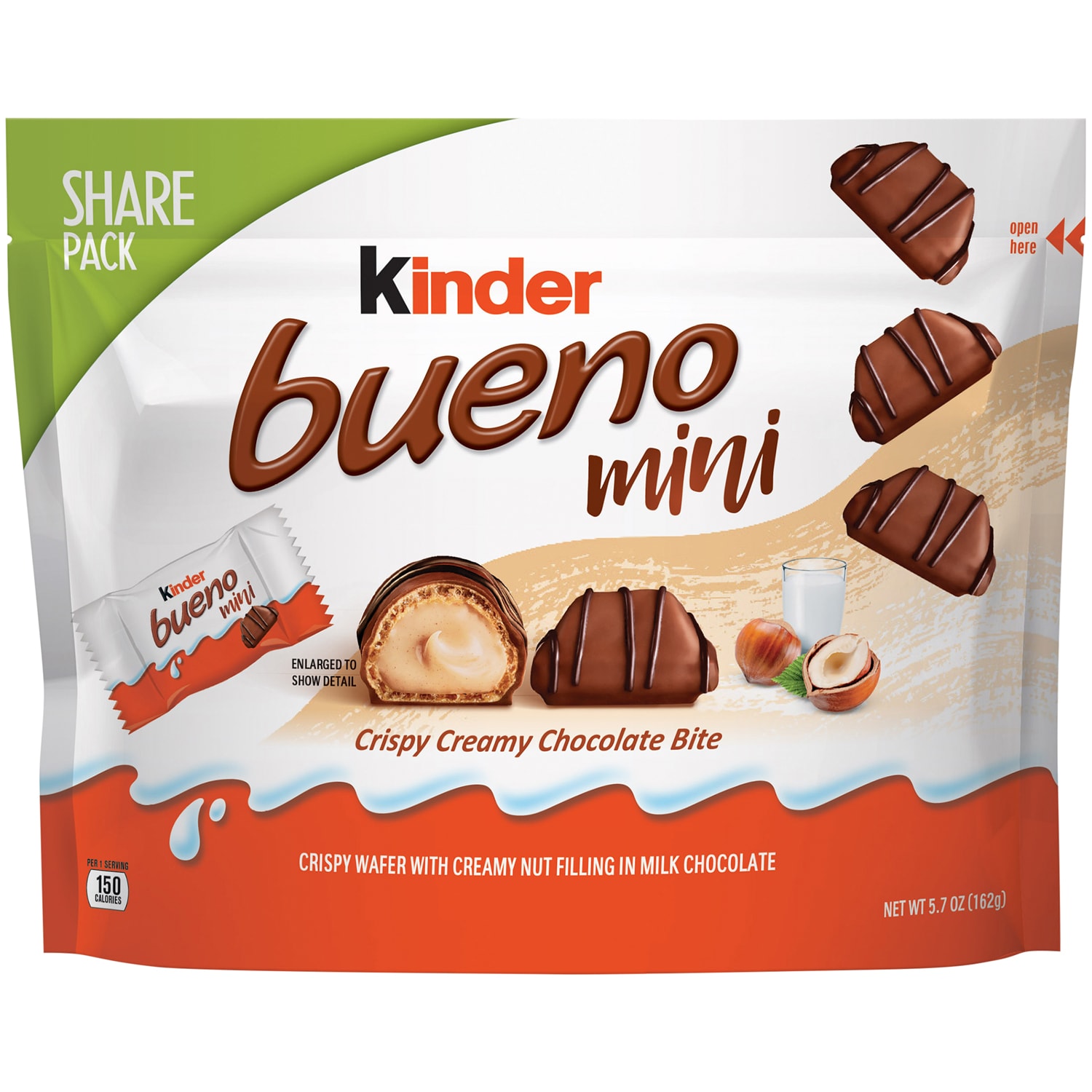 Kinder Bueno Mini Crispy and Creamy Chocolate Bites, Share Pack