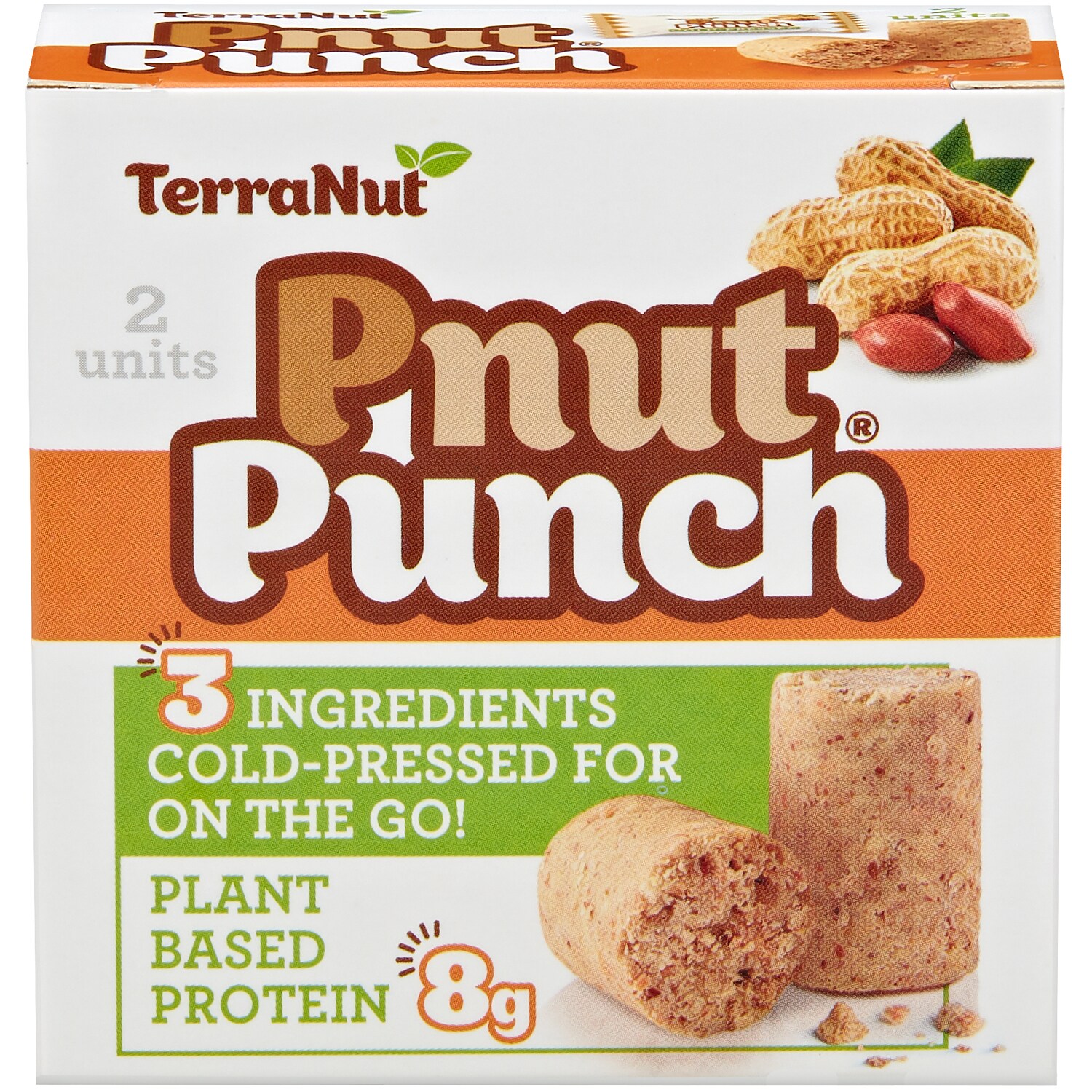 TerraNut Cold Pressed Bar, Peanut