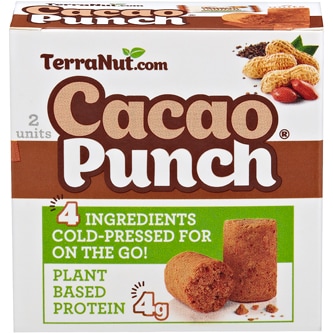 TerraNut Cold Pressed Bar, Peanut and Cacao