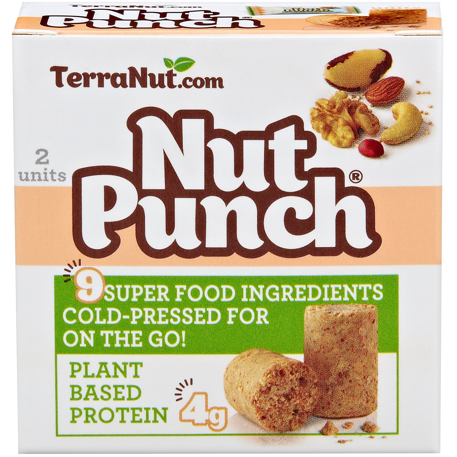 TerraNut Cold Pressed Bar, Mixed Nuts