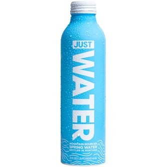 Just Mountain-Sourced Spring Water, Aluminum Bottle