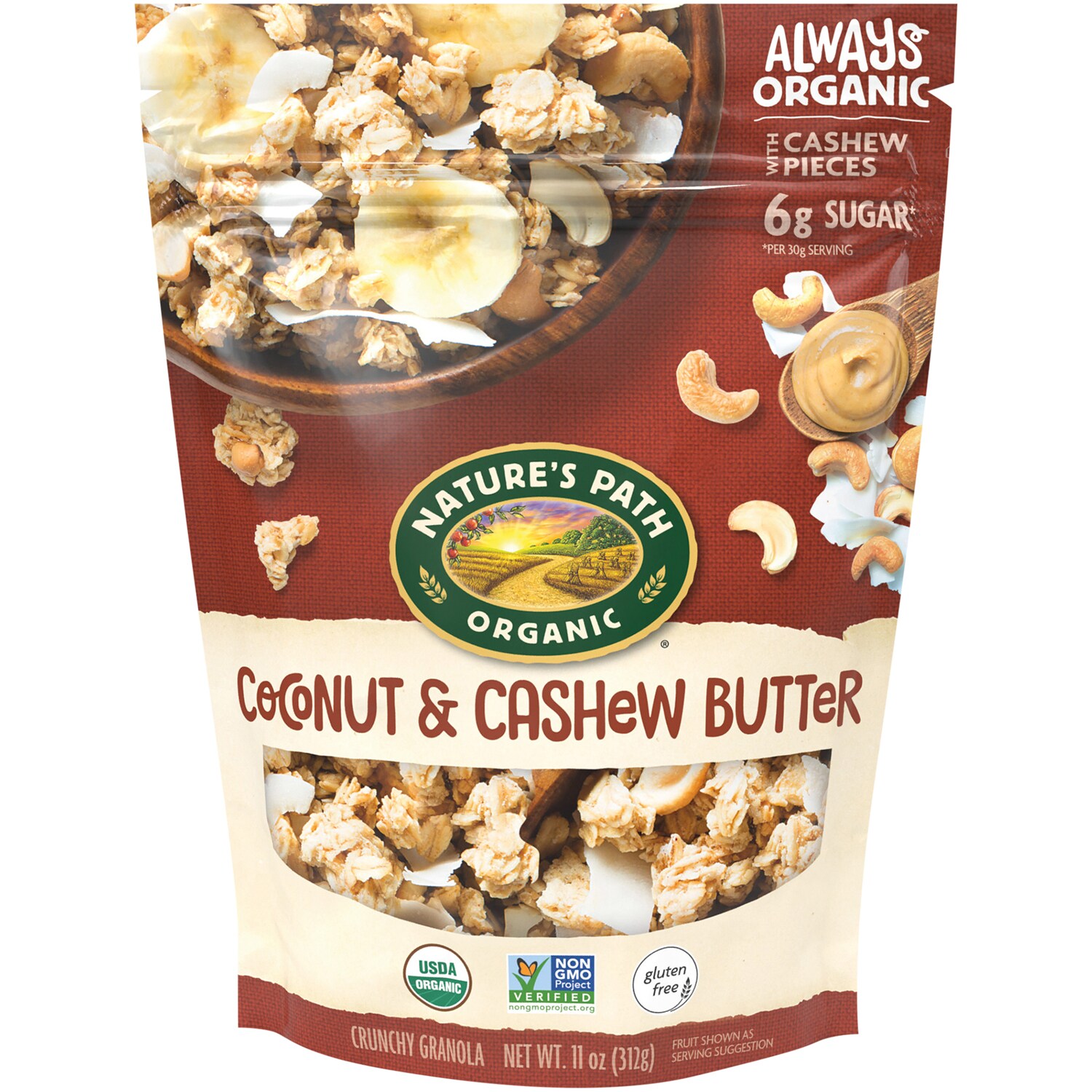 Nature's Path Organic Crunchy Granola, Coconut & Cashew Butter