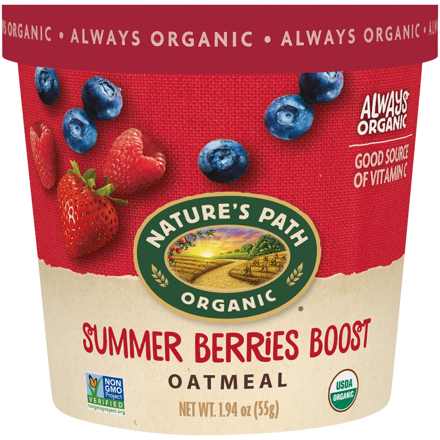 Nature's Path Organic Oatmeal, Summer Berries Boost