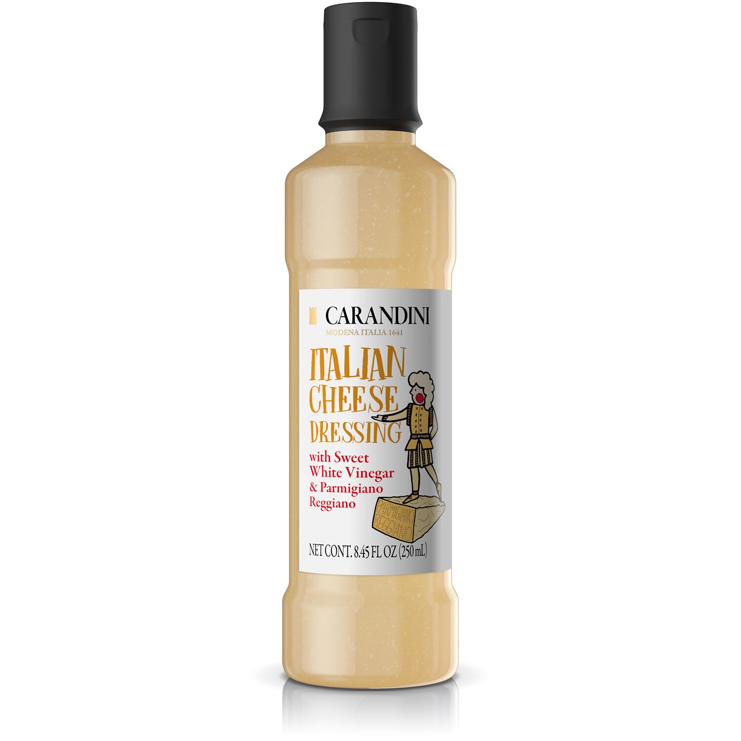 Carandini Italian Cheese Dressing, Sweet White Vinegar & Parmigiano Reggiano