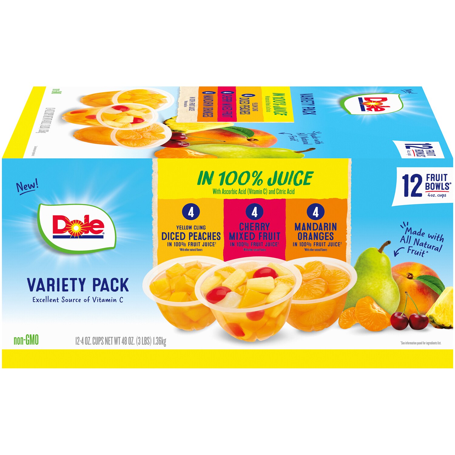 Dole Fruit Bowls Variety Pack