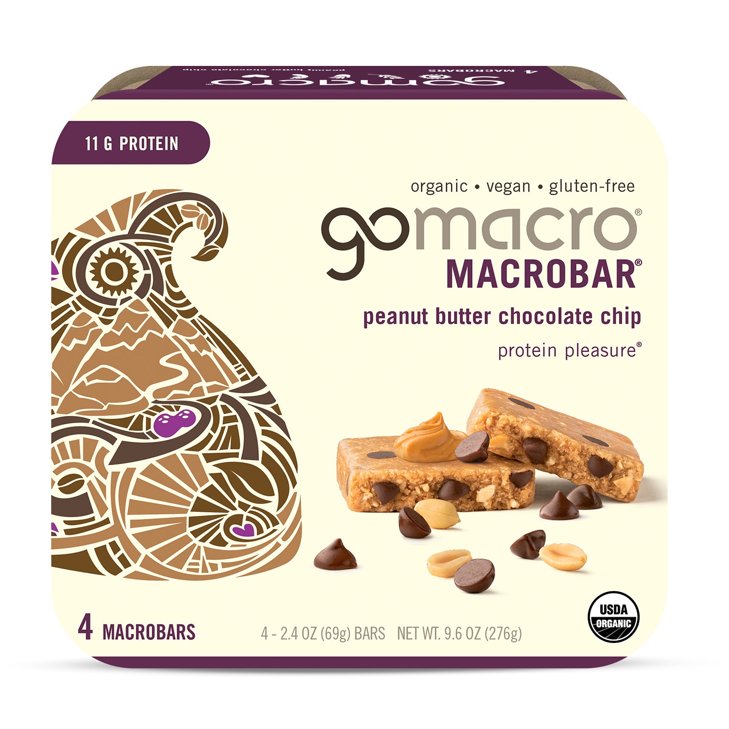 GoMacro Protein Pleasure Macrobars, Peanut Butter Chocolate Chip