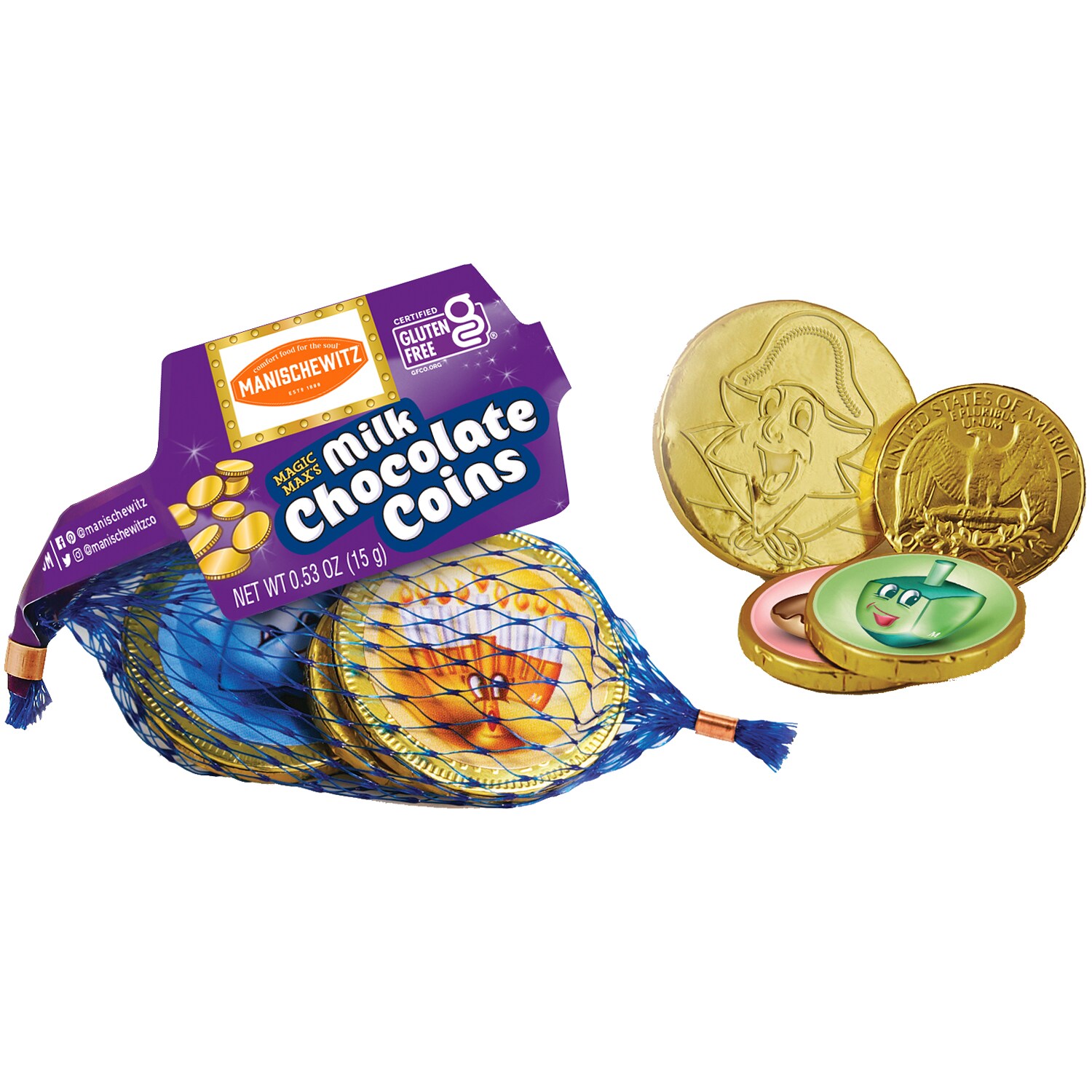 Manischewitz Milk Chocolate Coins