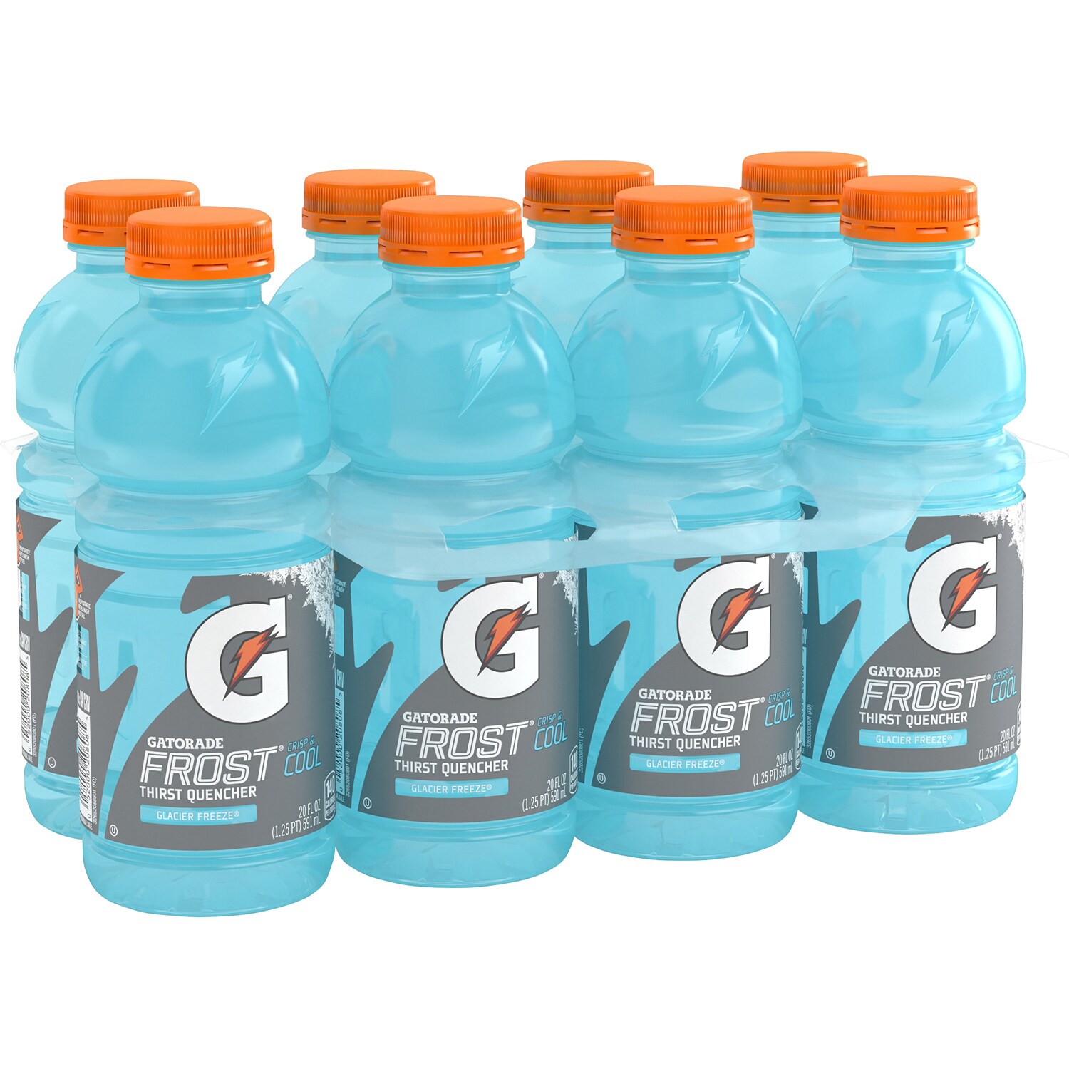 Gatorade Frost Thirst Quencher Sports Drink, Glacier Freeze, Plastic Bottles