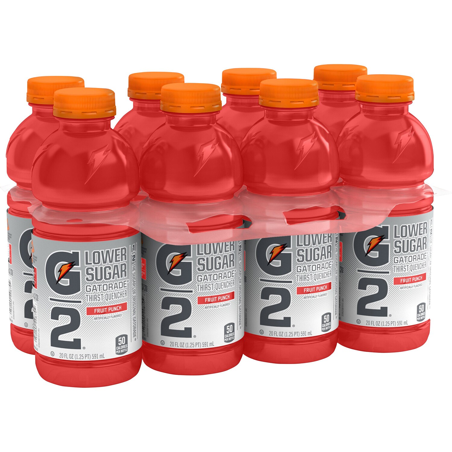 Gatorade G2 Lower Sugar Sports Drink, Fruit Punch, Plastic Bottles