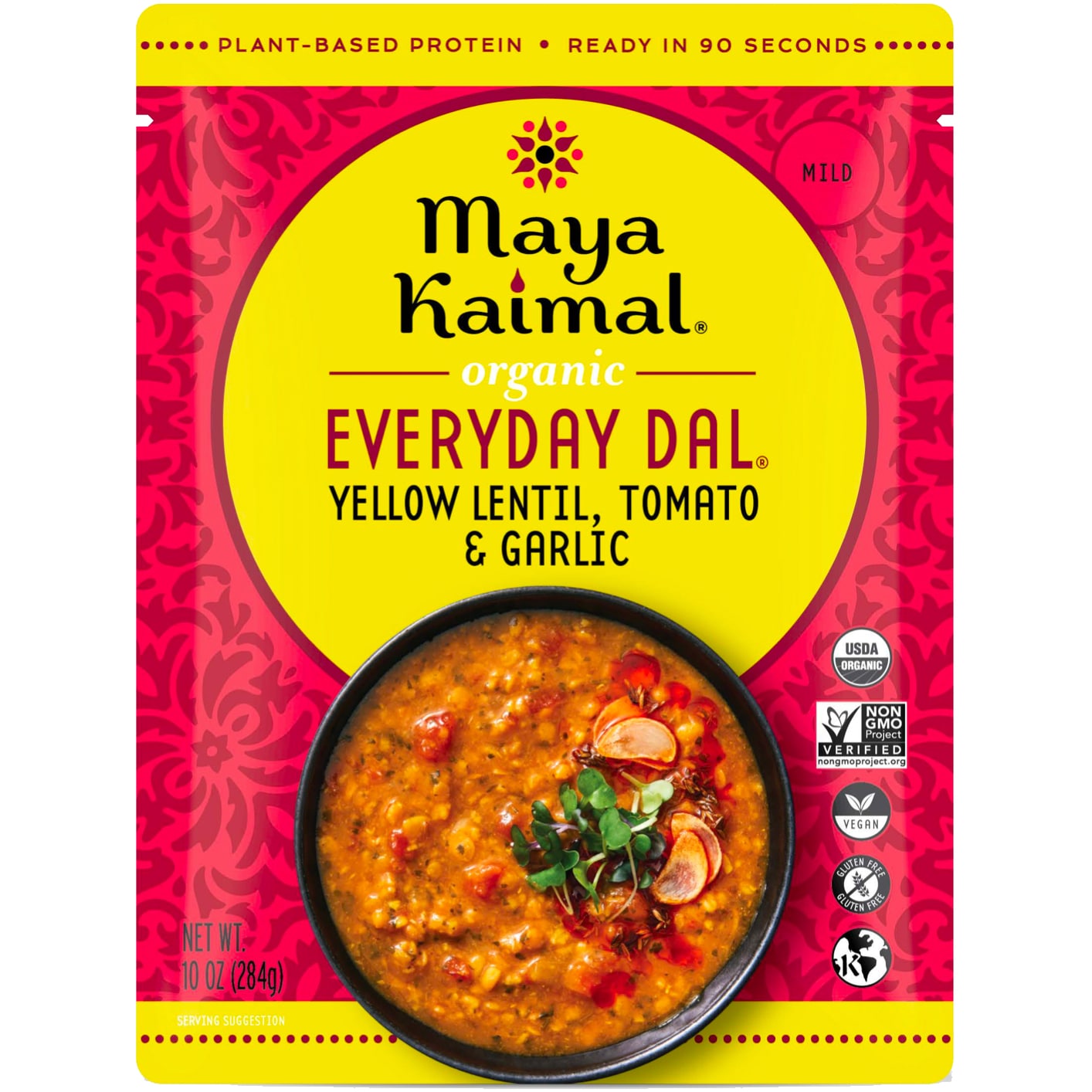Maya Kaimal Organic Everyday Dal, Yellow Lentils, Tomato & Garlic
