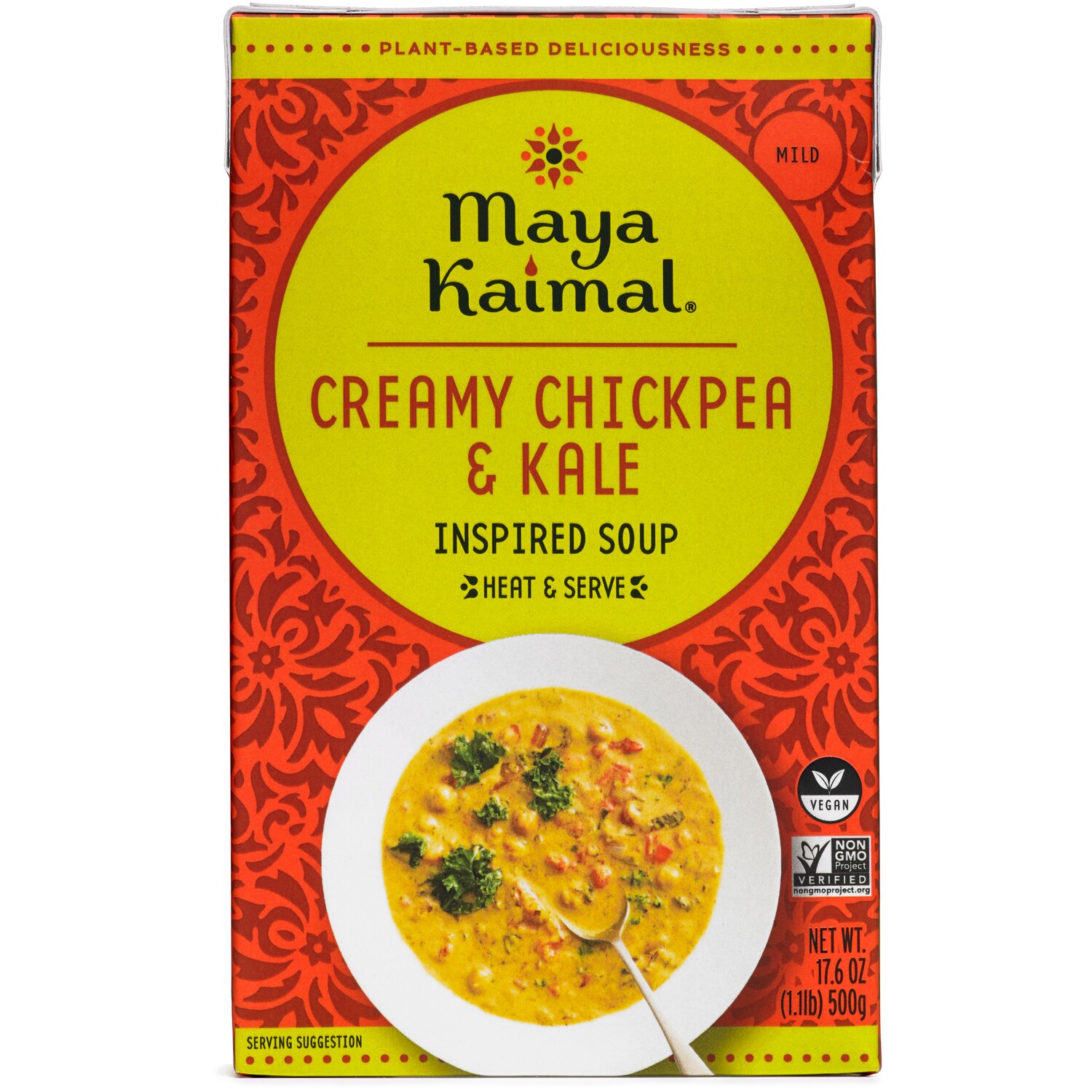 Maya Kaimal Soup, Creamy Chickpea & Kale