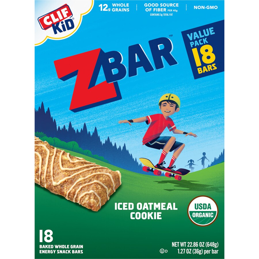 Clif Kid Organic Zbars, Iced Oatmeal Cookie