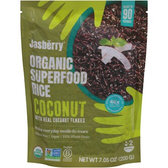 Jasberry Organic Superfood Rice, Coconut