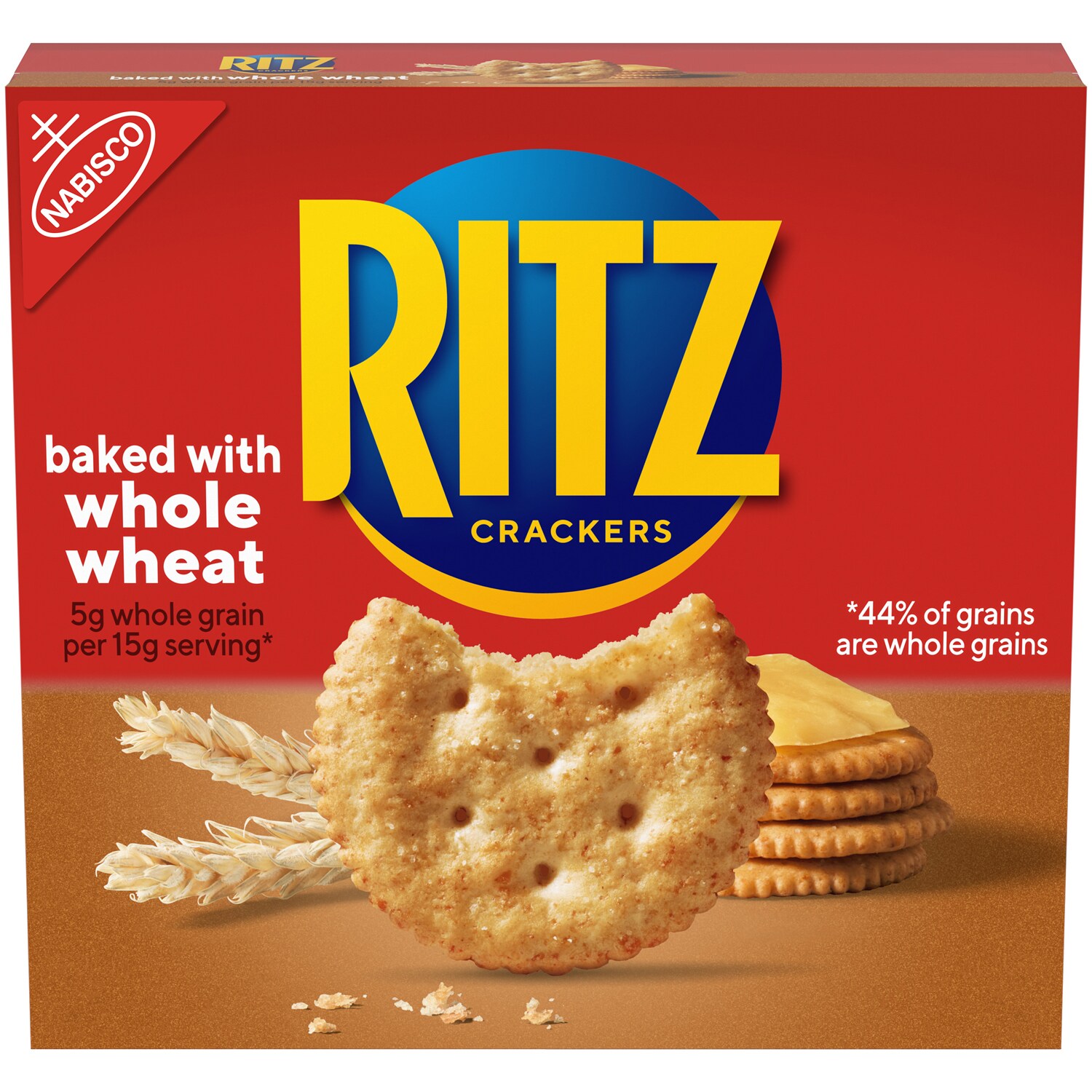 Nabisco Ritz Snack Crackers, Whole Wheat